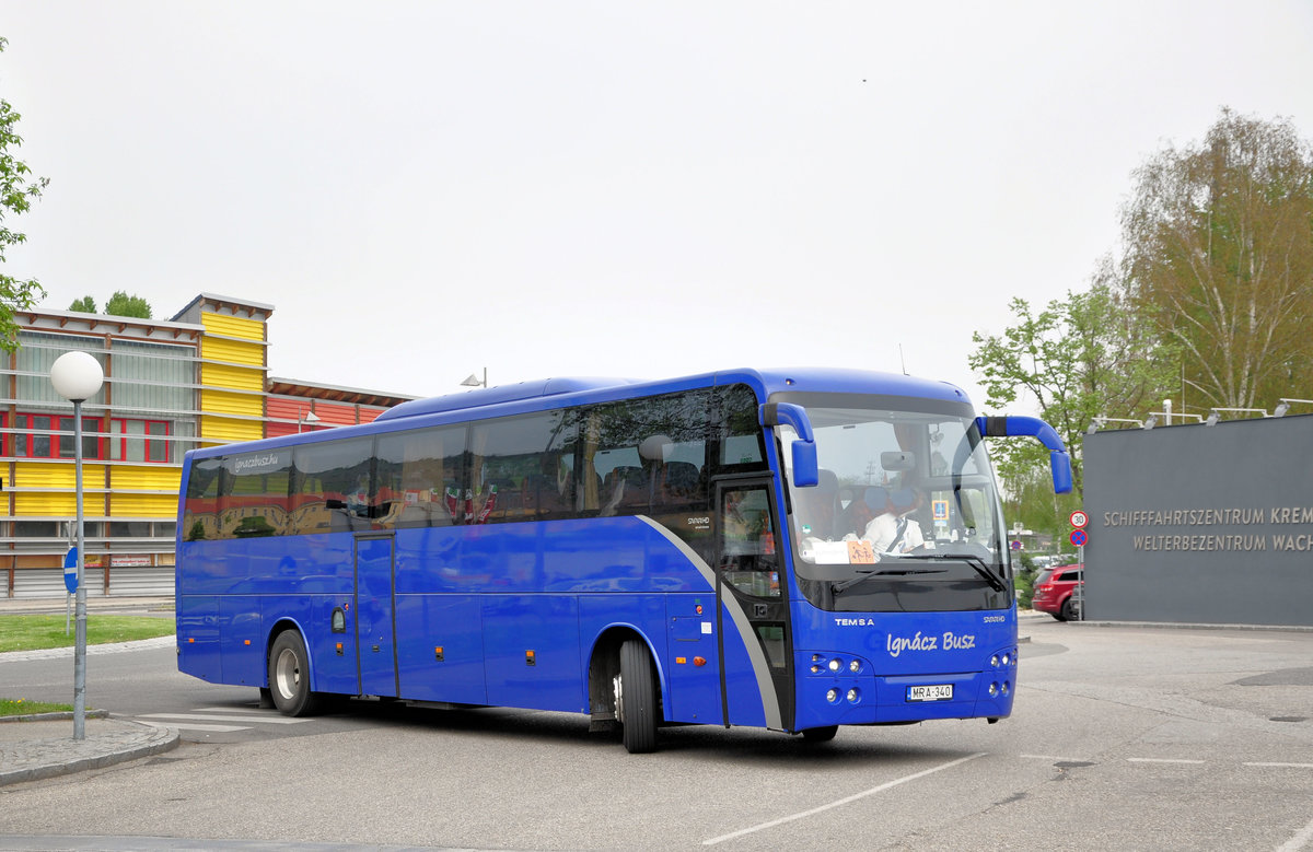 Temsa Safari HD von Ignacz Busz aus Ungarn in Krems gesehen.