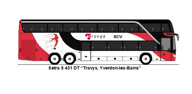 TRAVYS Yverdon - VD 1395 - Setra S 431 DT