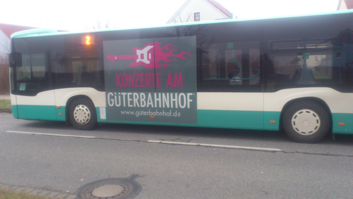 ...und auch einer der neuen Citaro NB SW 592 hat das Traffic Board fr Konzerte die auch am Gterbahnhof statt finden 