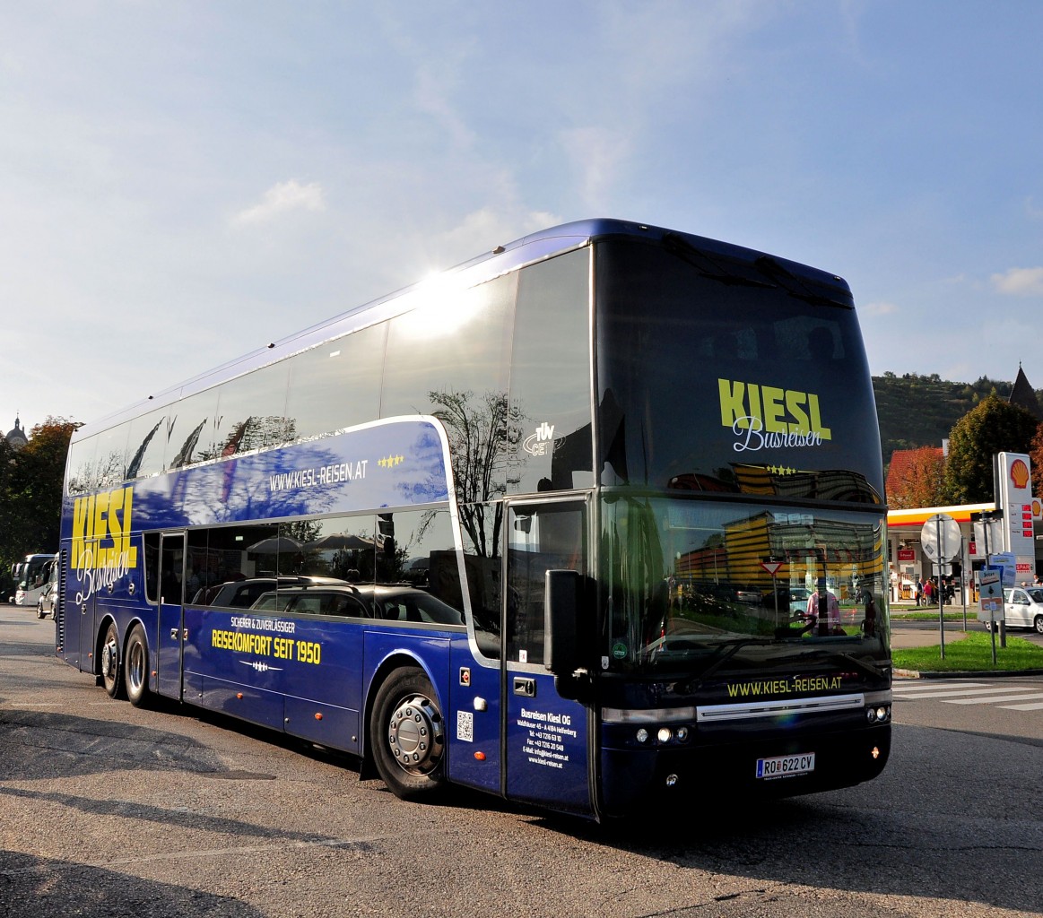 VAN HOOL T9 Astromega von Kiesl Reisen aus sterreich am 12.10.2014 in Krems.