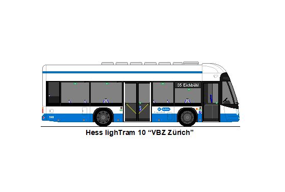 VBZ Zrich - Nr. 340/ZH 956'340 - Hess lighTram 10