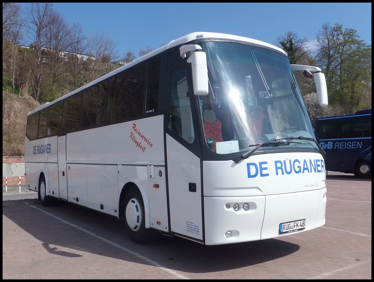 VDL Bova Futura von De Rganer aus Deutschland im Stadthafen Sassnitz.