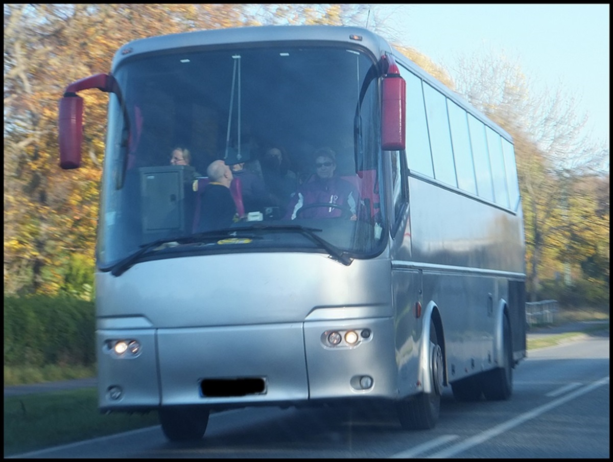 VDL Bova Futura vom Omnibusbetrieb Bernd Kaute aus Deutschland in Sassnitz.