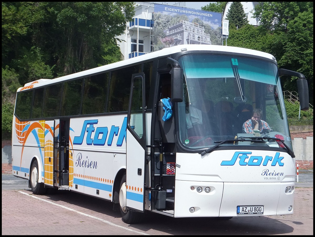 VDL Bova Futura von Stork Reisen aus Deutschland im Stadthafen Sassnitz.