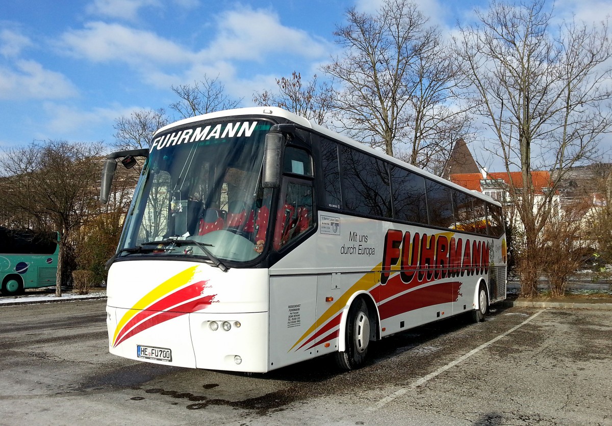 VDL BOVA vom Reisedienst Fuhrmann aus der BRD am 30.12.2014 in Krems. 