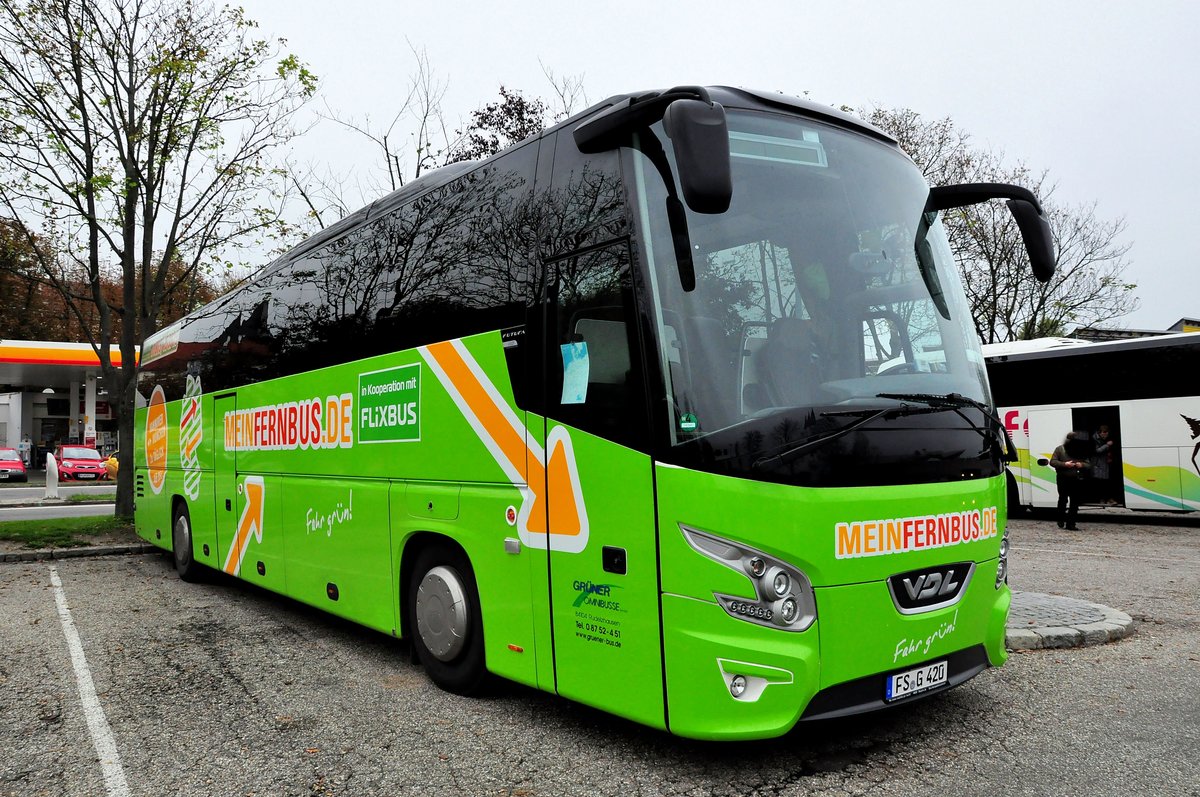 VDL Futura von Grner Omnibusse (MEINFERNBUS.de) Flix Bus aus der BRD in Krems gesehen.