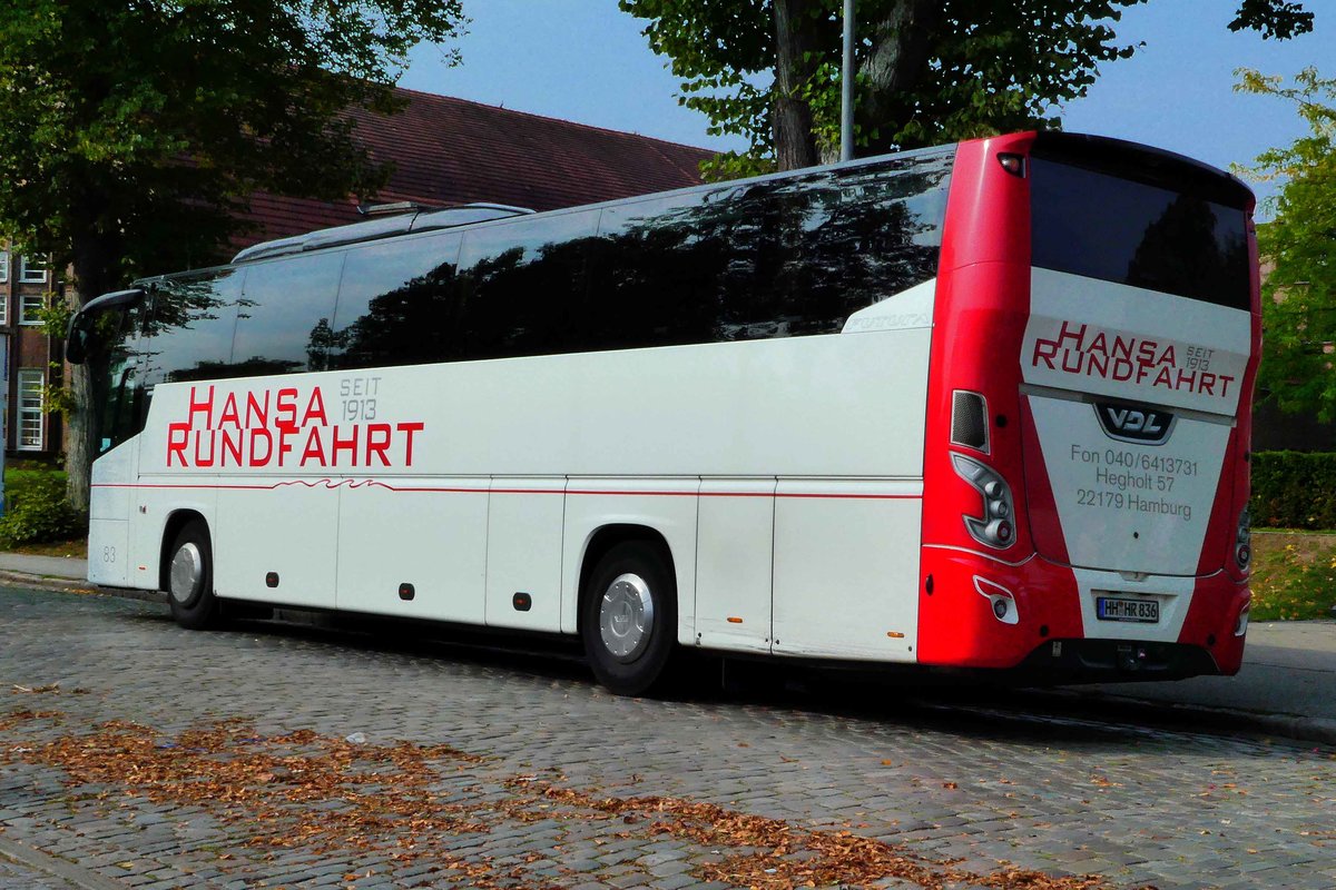 VDL Futura von HANSA-RUNDFAHRT steht im September 2018 in Lbeck