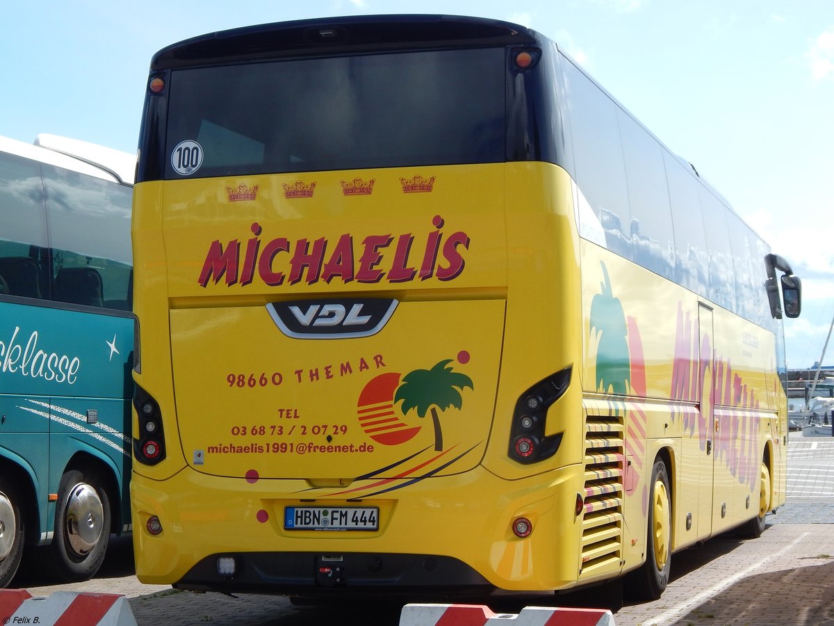 VDL Futura von Michaelis aus Deutschland im Stadthafen Sassnitz. 