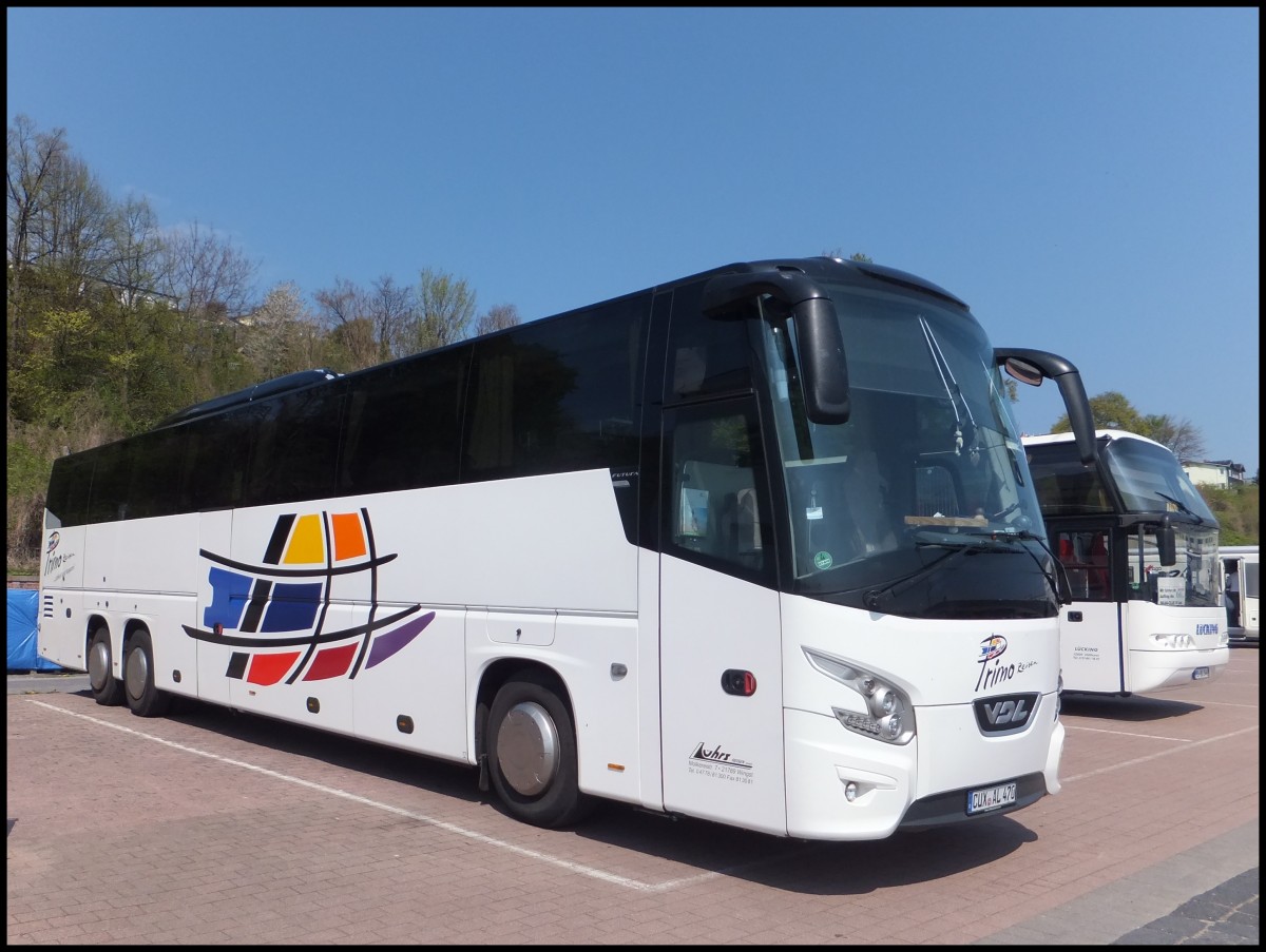 VDL Futura von Primo-Reisen aus Deutschland im Stadthafen Sassnitz.