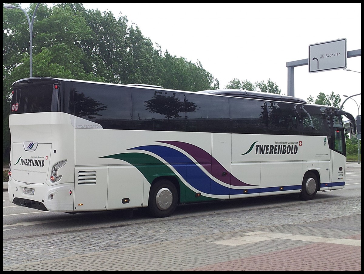 VDL Futura von Twerenbold aus der Schweiz in Stralsund.