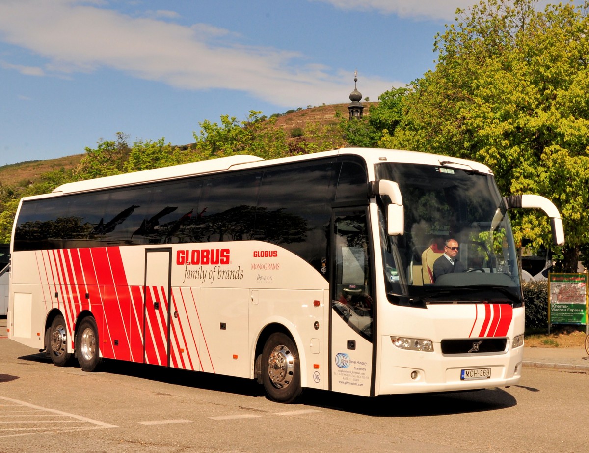 Volvo 9700 aus Ungarn am 8.5.2014 in Krems gesehen.