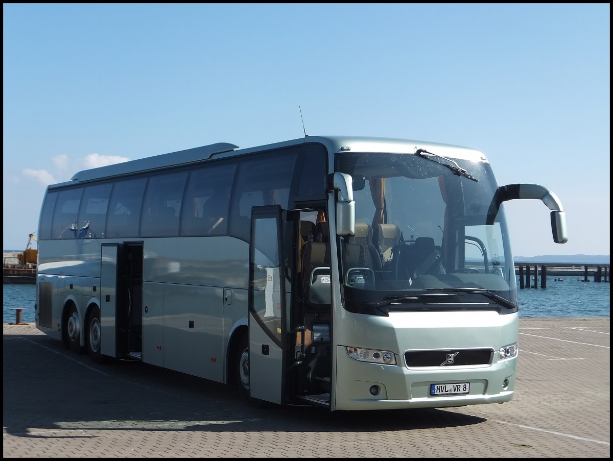 Volvo 9700 von Brandenburgbus aus Deutschland im Stadthafen Sassnitz.