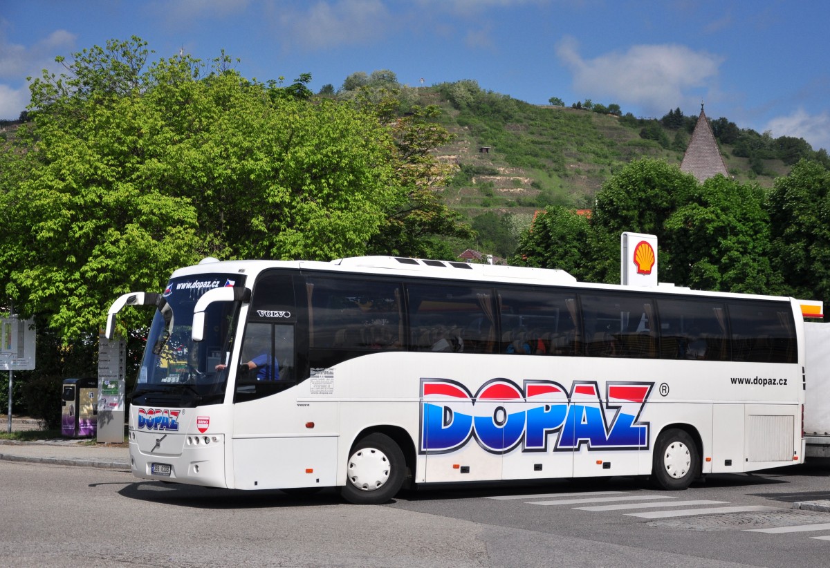 Volvo 9700 von Dopaz aus der CZ am 24. Mai 2014 in Krems.