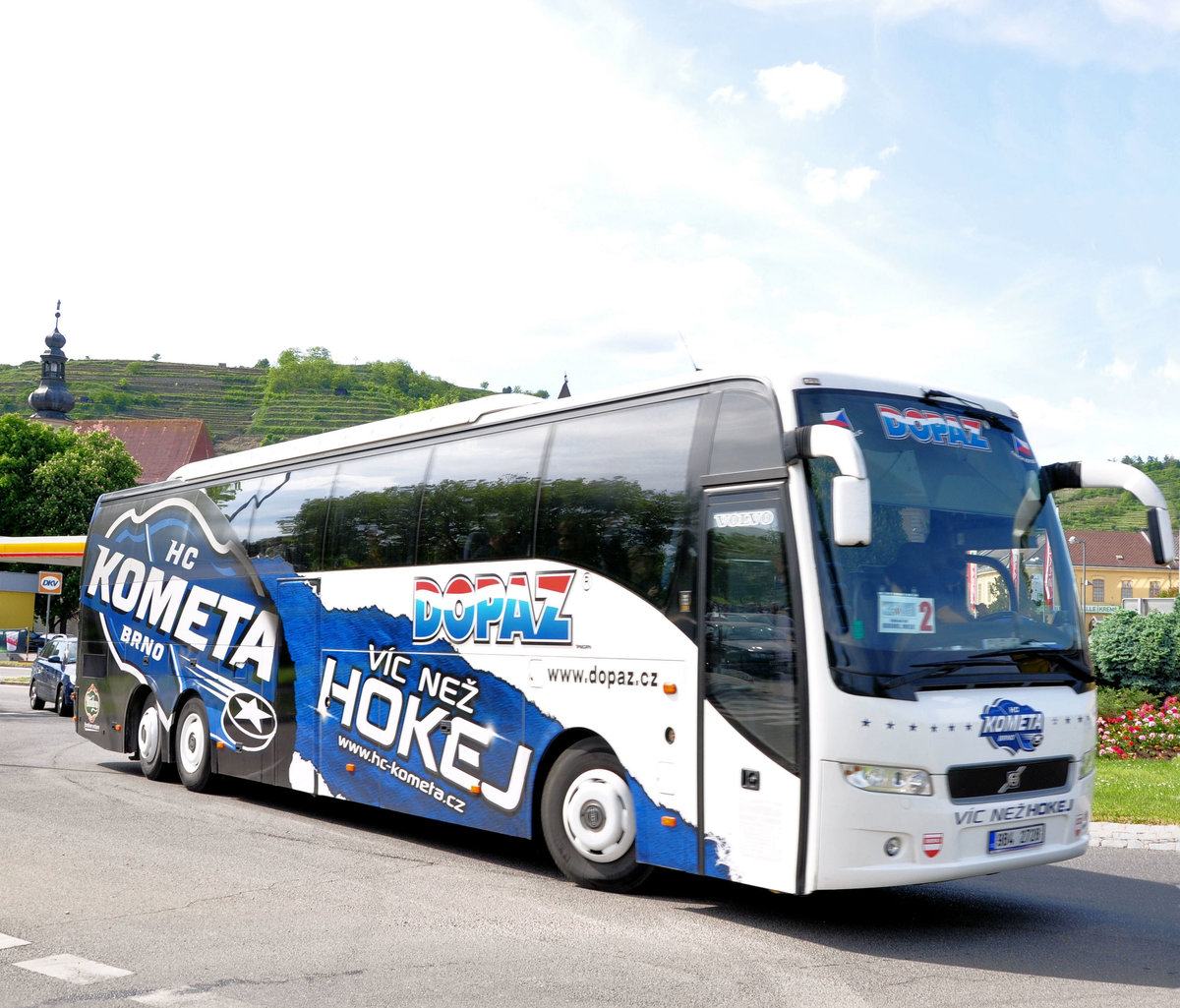 Volvo 9700 von Dopaz.cz in Krems gesehen.