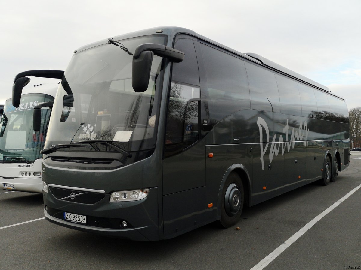 Volvo 9700 von Partner aus Polen in Neubrandenburg.