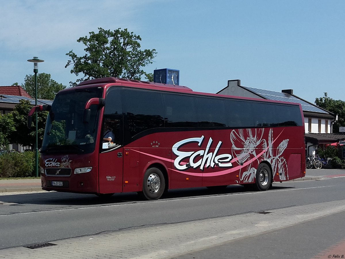 Volvo 9900 von Echle aus Deutschland in Glowe.