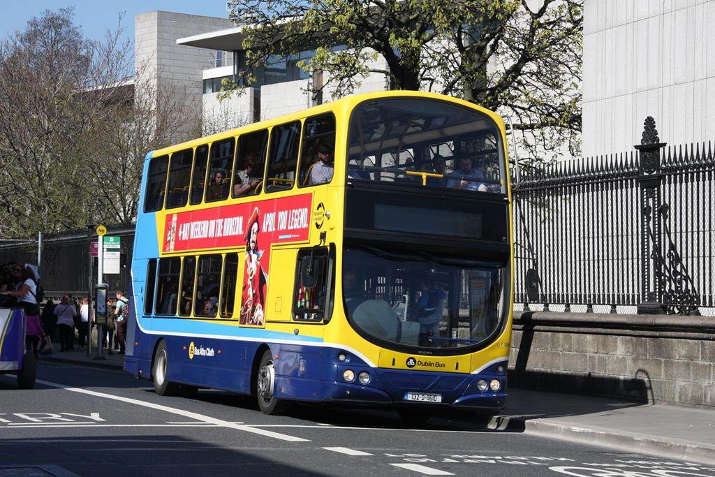 Volvo Stadtbus am 8.4.2017 in Dublin in Irland.