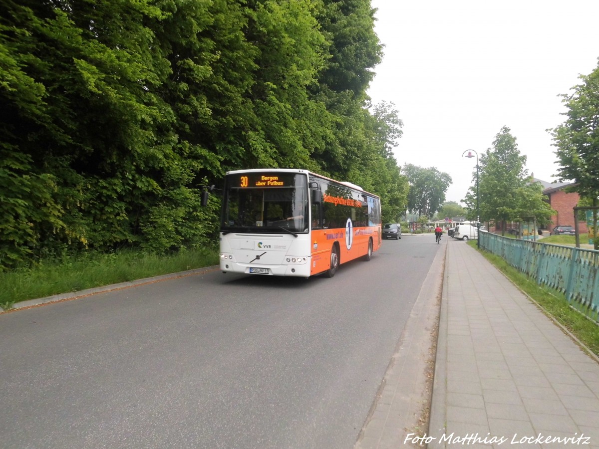 Volvo unterwegs als Linie 30 nach Bergen am 2.6.15