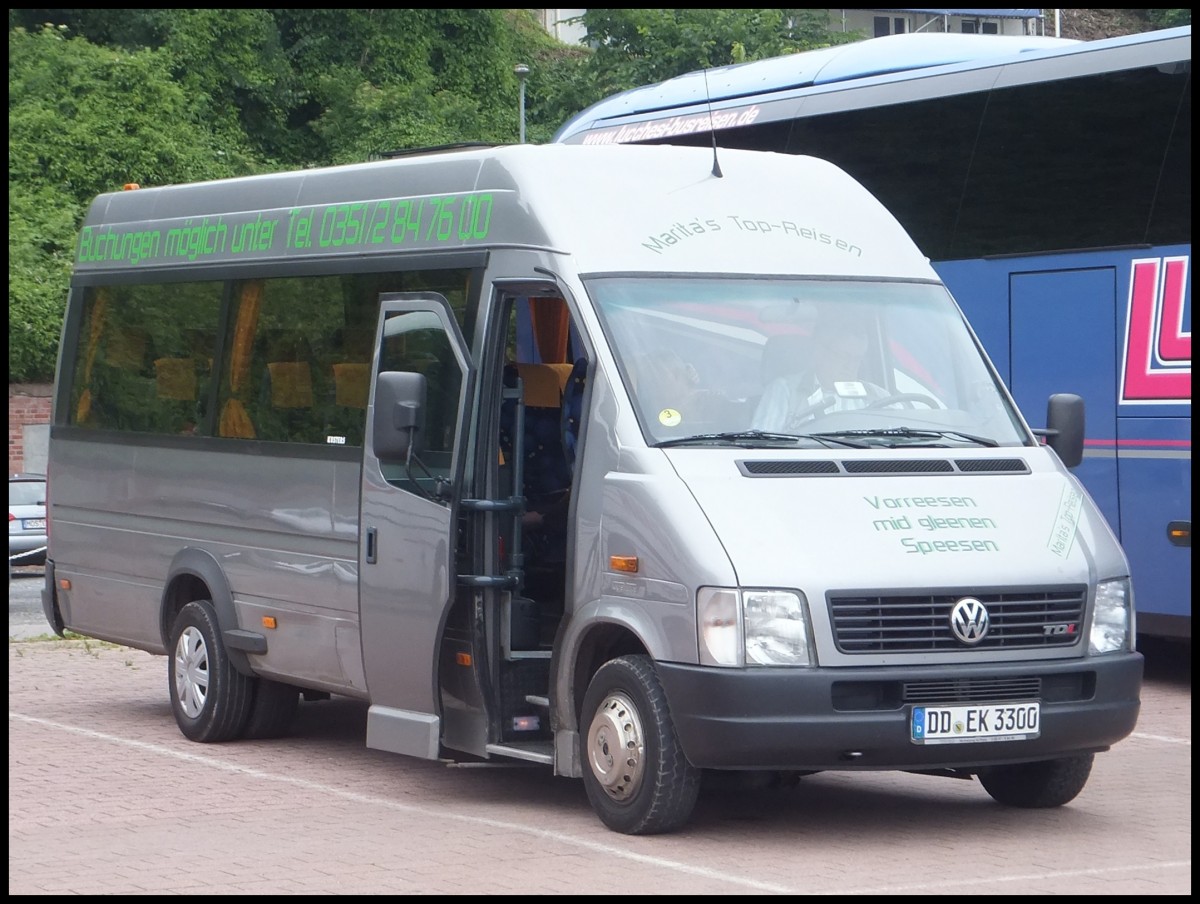 VW Crafter von Marita's Top-Reisen aus Deutschland im Stadthafen Sassnitz.