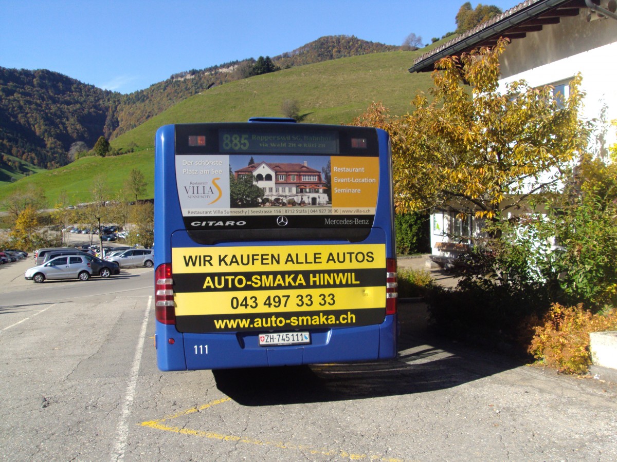 VZO-Mercedes Citaro NR.111 Baujahr 2008 in Atzmnnig,Schutt am 19.10.13