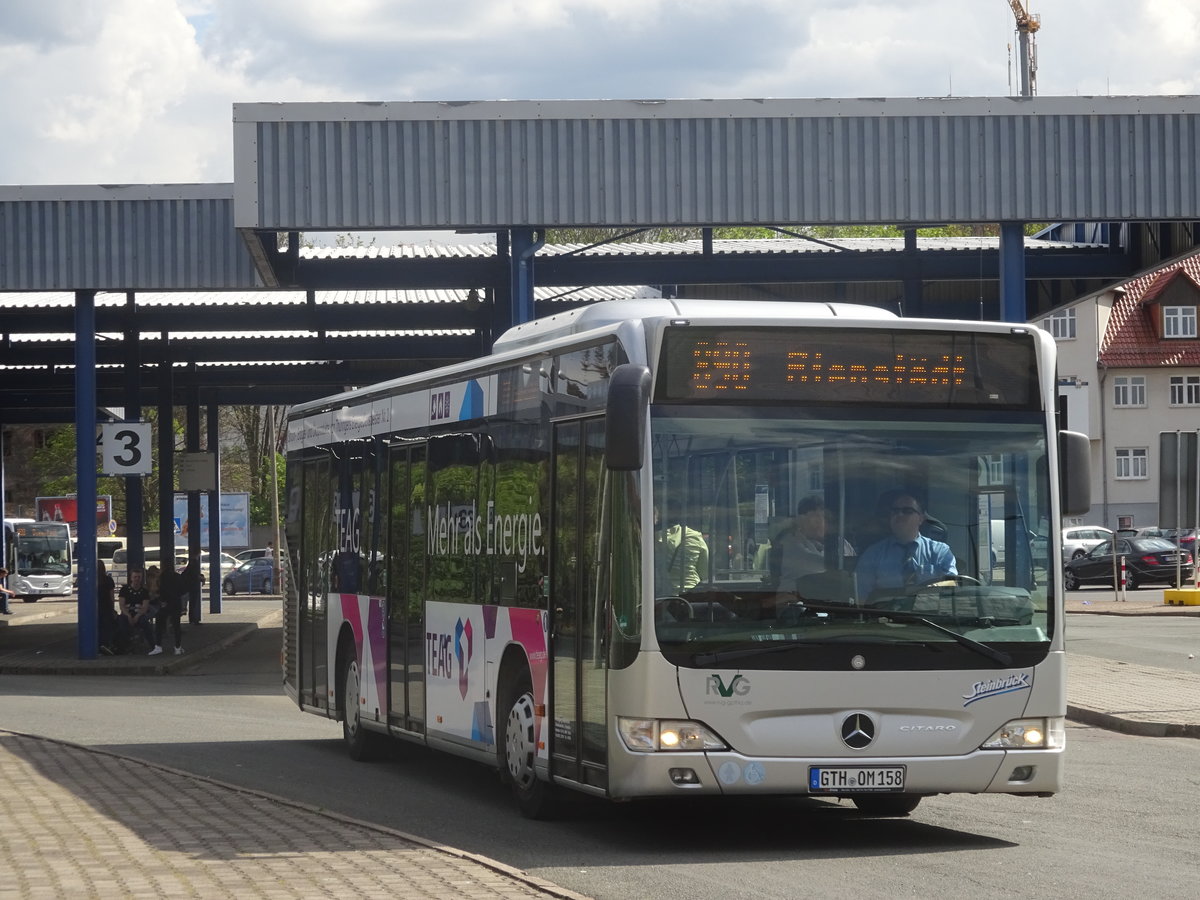 Wagen 158 von Steinbrück, ein 3-türiger Citaro Facelift, fährt am 11.05.17 auf der Linie 890.