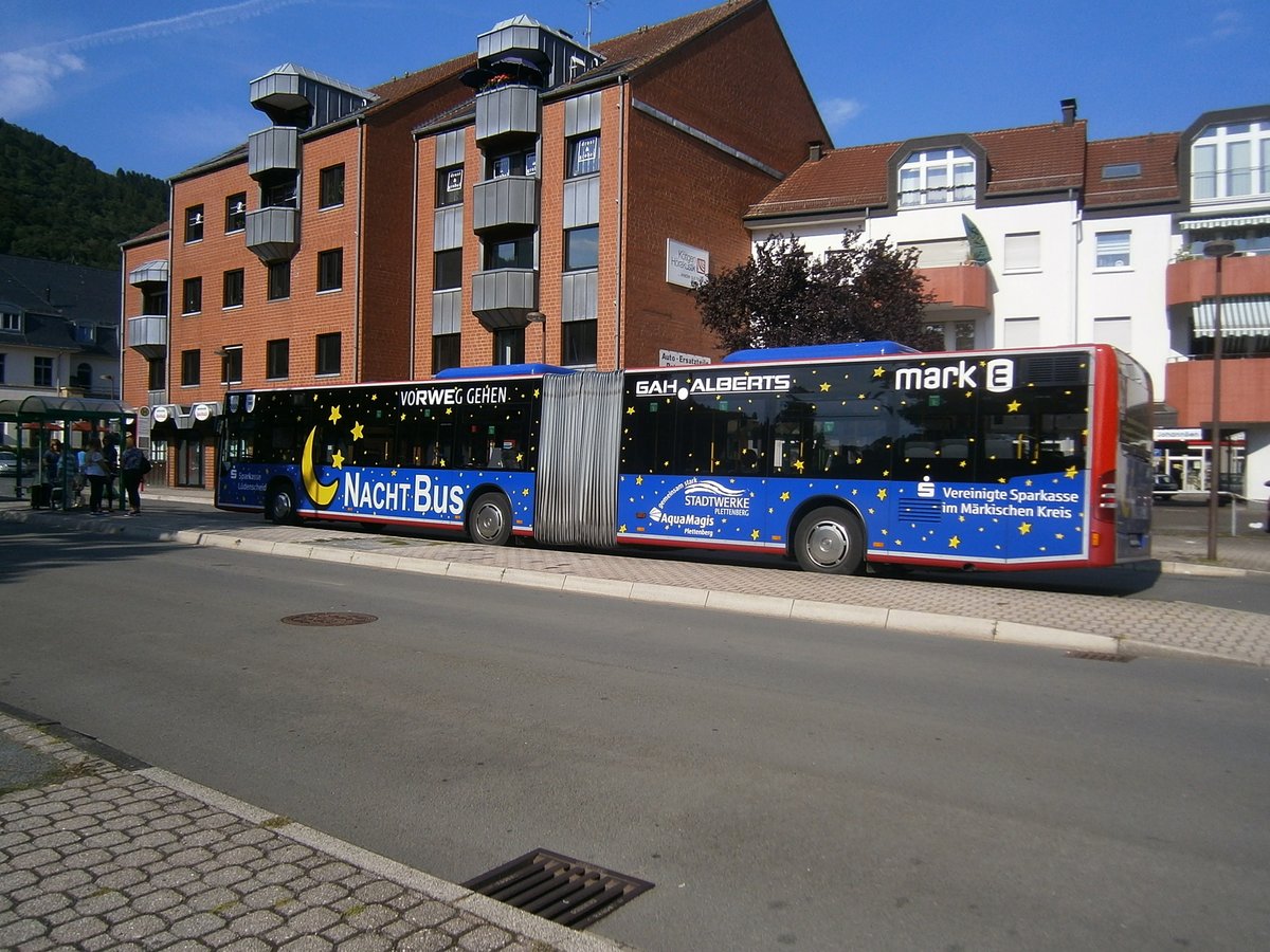 Werdohl Bahnhof,Schienenersatzverkehr ,Bus der MVG Lüdenscheid,Aufnahmezeit: 2015:08:22 17:01:02