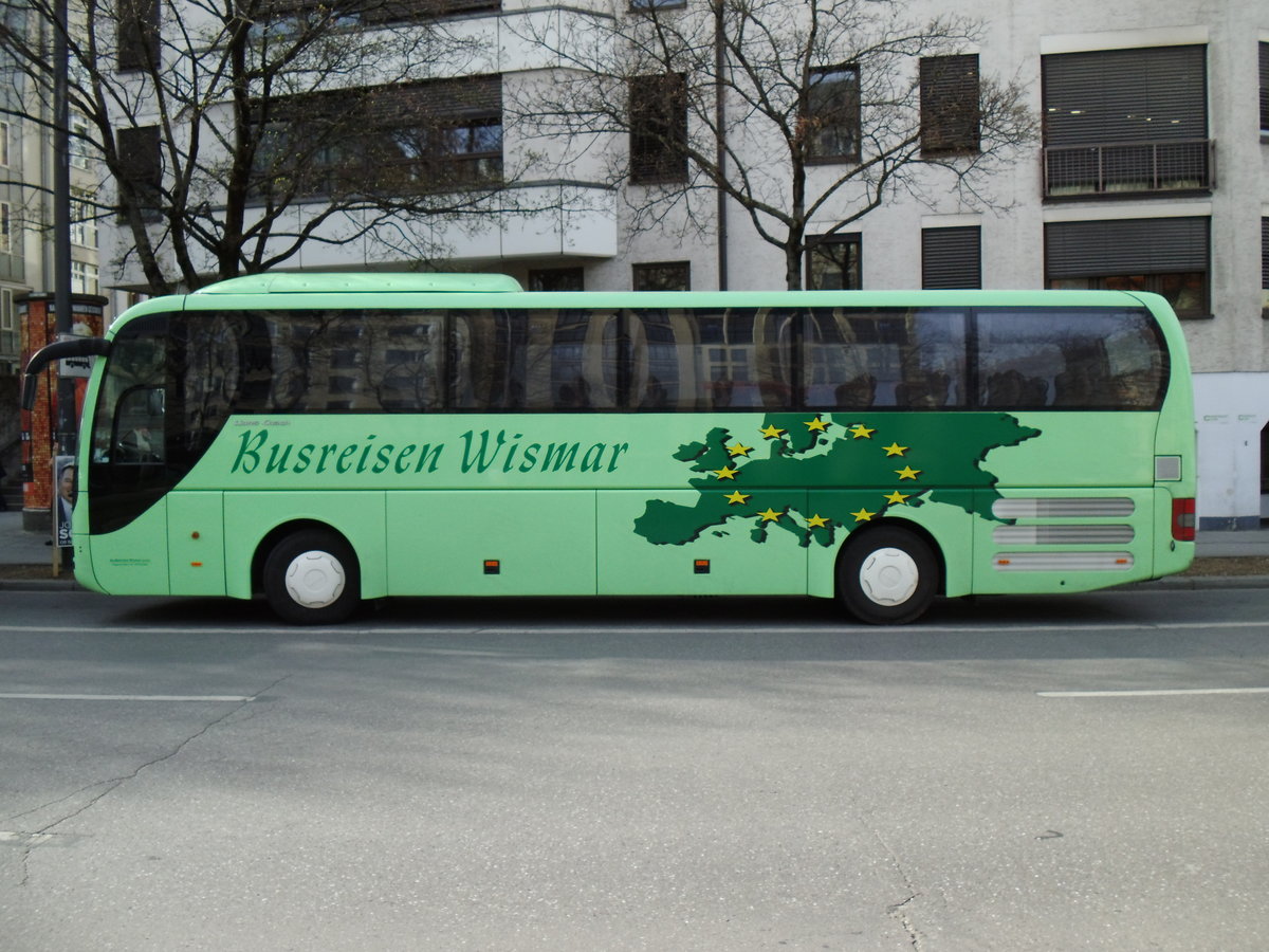 Wismar, Kritzow - MAN Lion's Coach am 18. Mrz 2014 in Mnchen (Aufnahme: Martin Beyer)