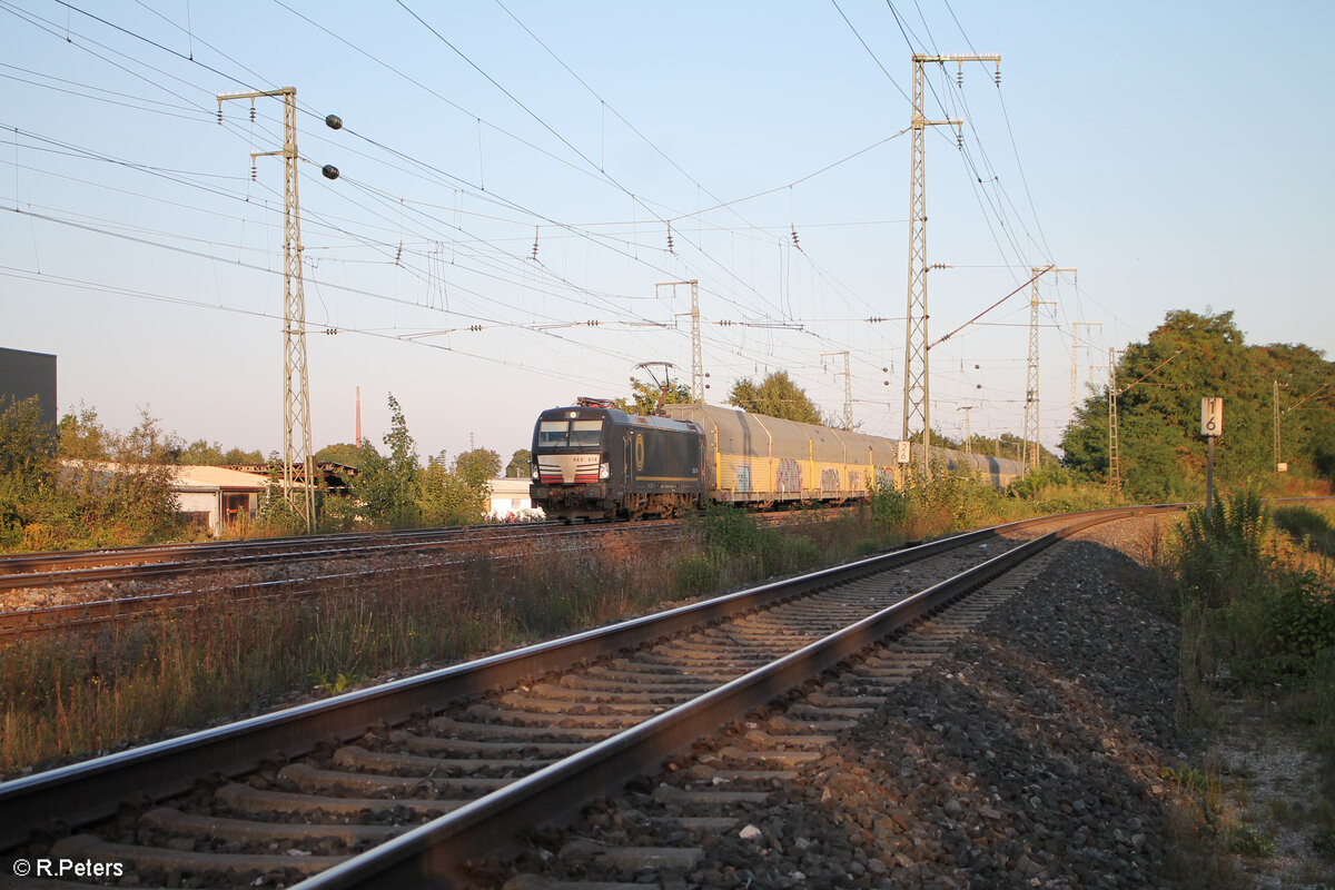 X4E 614 alias 193 614 zieht mit einem geschlossenen ARS Altmann durch Nürnberg Hohe Marter. 21.09.24