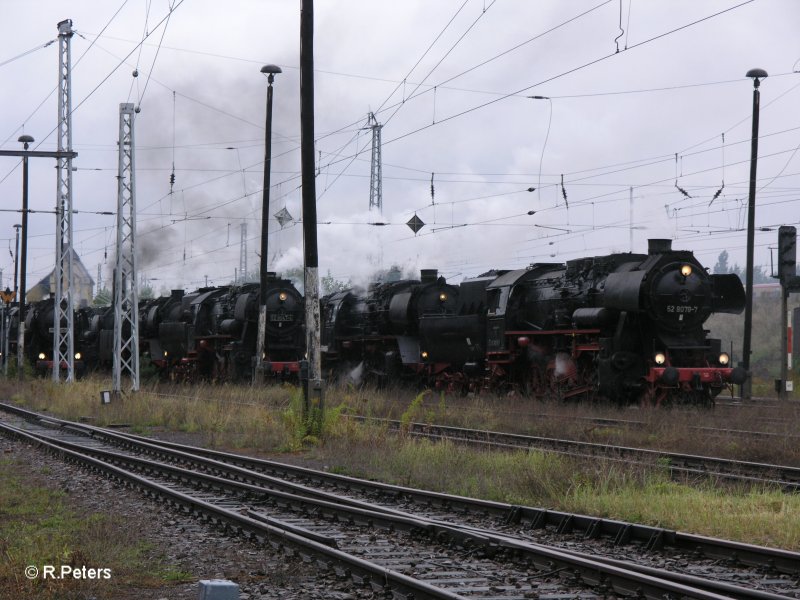 So viele Dampfr�sser auf ein Fleck sieht mann selten. 