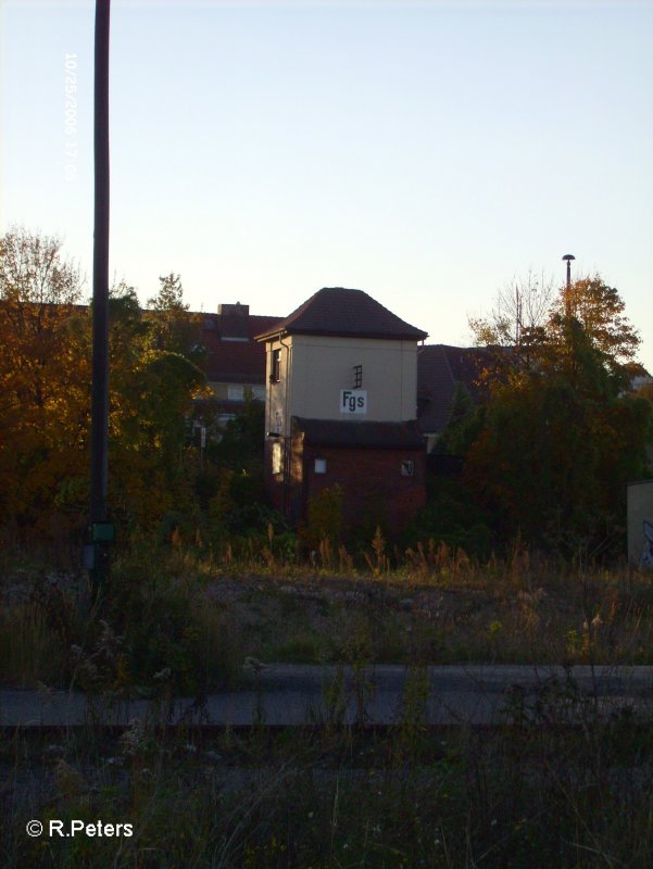 Stellwerk Fgs gegen�ber von Stellwerk Fgr in Frankfurt/Oder.