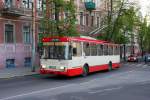 In der litauischen Hauptstadt Vilnius verkehren zahlreich Skoda O-Busse.