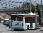 Van Hool AG300T der Stdtischer Verkehrsbetrieb Esslingen in Esslingen.