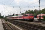 110 292 mit einem RE am 27.05.2009 am Heimeranplatz in M�nchen.