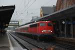 Grauer Betriebsalltag auf der Main-Weser-Bahn.