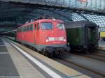 110 414-0 hat einen Sonderzug zum �rztestreik nach Berlin gebracht.