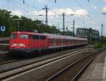 Es gibt sie wieder, die 110er am RB48! 110 380-3 f�hrt mit RB 11221 von Wuppertal nach Bonn Mehlem in K�ln Deutz ein.