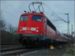 RB 30 mit 110 402-5 kurz vor Marburg.