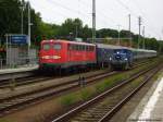 Die dienst�lteste Lok, 115 114-1 zog im Juni EN 477 von Berlin Wannsee Richtung Wien und Budapest.