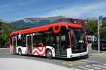 (279'963) - PostAuto Wallis - Nr. 157/VS 574'965/PID 12'157 - eMercedes am 6. September 2025 beim Bahnhof Sion