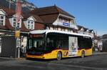 (284'333) - PostAuto Bern - BE 610'535/PID 12'124 - eMercedes am 24. Januar 2026 beim Bahnhof Interlaken Ost