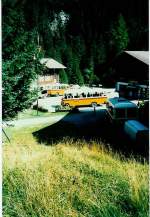 (007'701) - Geiger, Adelboden - Nr. 6/BE 26'710 + Nr. 9/BE 152'056 - Nr. 10/BE 90'275 - Mercedes im September 1991 auf der Griesalp