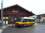 Mercedes/541667/178376---postauto-graubuenden---gr (178'376) - PostAuto Graubnden - GR 168'862 - Mercedes am 9. Februar 2017 beim Bahnhof Schiers