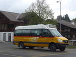 (216'504) - PostAuto Wallis - VS 243'885 - Mercedes am 26. April 2020 beim Bahnhof Gstaad (Einsatz Kbli)