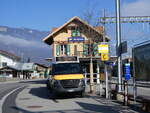 (272'218) - PostAuto Bern - BE 477'965/PID 11'946 - Mercedes am 18. Februar 2025 beim Bahnhof Wilderswil