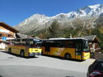 Irisbus/753261/228789---oser-buerchen---vs (228'789) - Oser, Brchen - VS 93'575 - NAW/Lauber (ex Epiney, Ayer) + PostAuto Wallis - Nr. 4/VS 355'166 - Irisbus am 10. Oktober 2021 in Arolla, Post