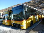 (232'382) - PostAuto Wallis - Nr. 14 - Irisbus (ex Theytaz, Sion) am 23. Januar 2022 in Saxon, Garage Visa