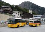 Irisbus/865591/267759---postauto-wallis---vs (267'759) - PostAuto Wallis - VS 415'900/PID 10'082 - Irisbus + Oser, Brchen - VS 93'575 - NAW/Lauber (ex Epiney, Ayer PID 1076) am 6. Oktober 2024 in Mund, Dorf