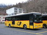(259'760) - PostAuto Wallis - VS 424'837/PID 10'083 - Iveco am 27. Februar 2024 in Brig, Garage