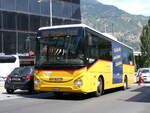 Iveco/859325/265482---postauto-wallis---vs (265'482) - PostAuto Wallis - VS 445'913/PID 10'456 - Iveco am 8. August 2024 beim Bahnhof Visp