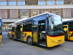 (268'836) - PostAuto Graubnden - GR 11'775/PID 11'638 - Iveco (ex Nr. 22; ex Nr. 6; ex Fontana, Ilanz Nr. 6) am 29. Oktober 2024 beim Bahnhof Ilanz